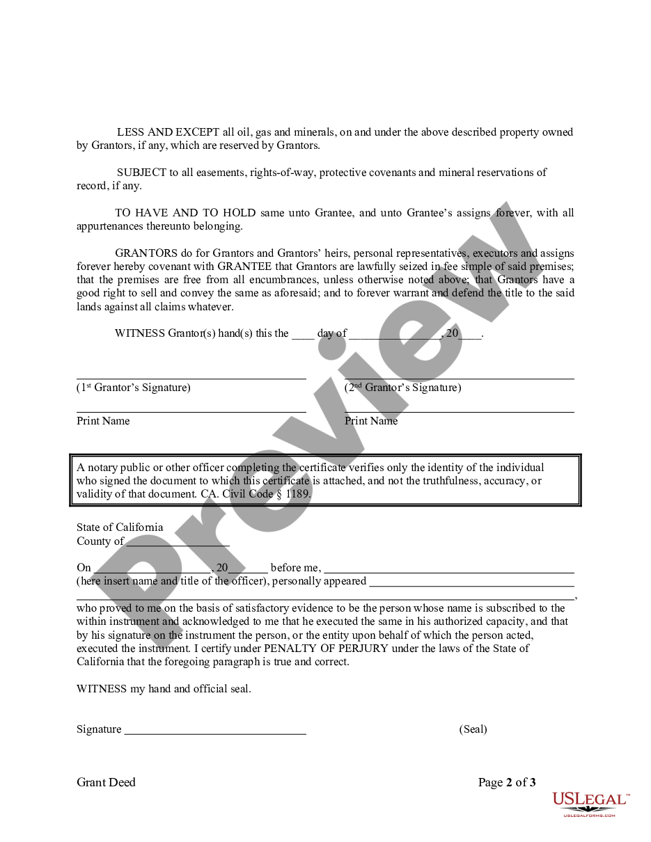 page 5 Grant Deed from Husband and Wife to Trust preview