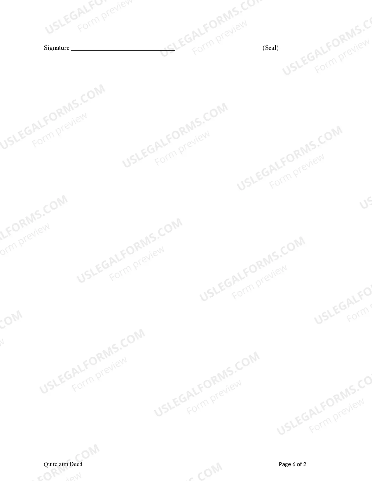 Preview Quitclaim Deed from Husband and Wife to Husband and Wife