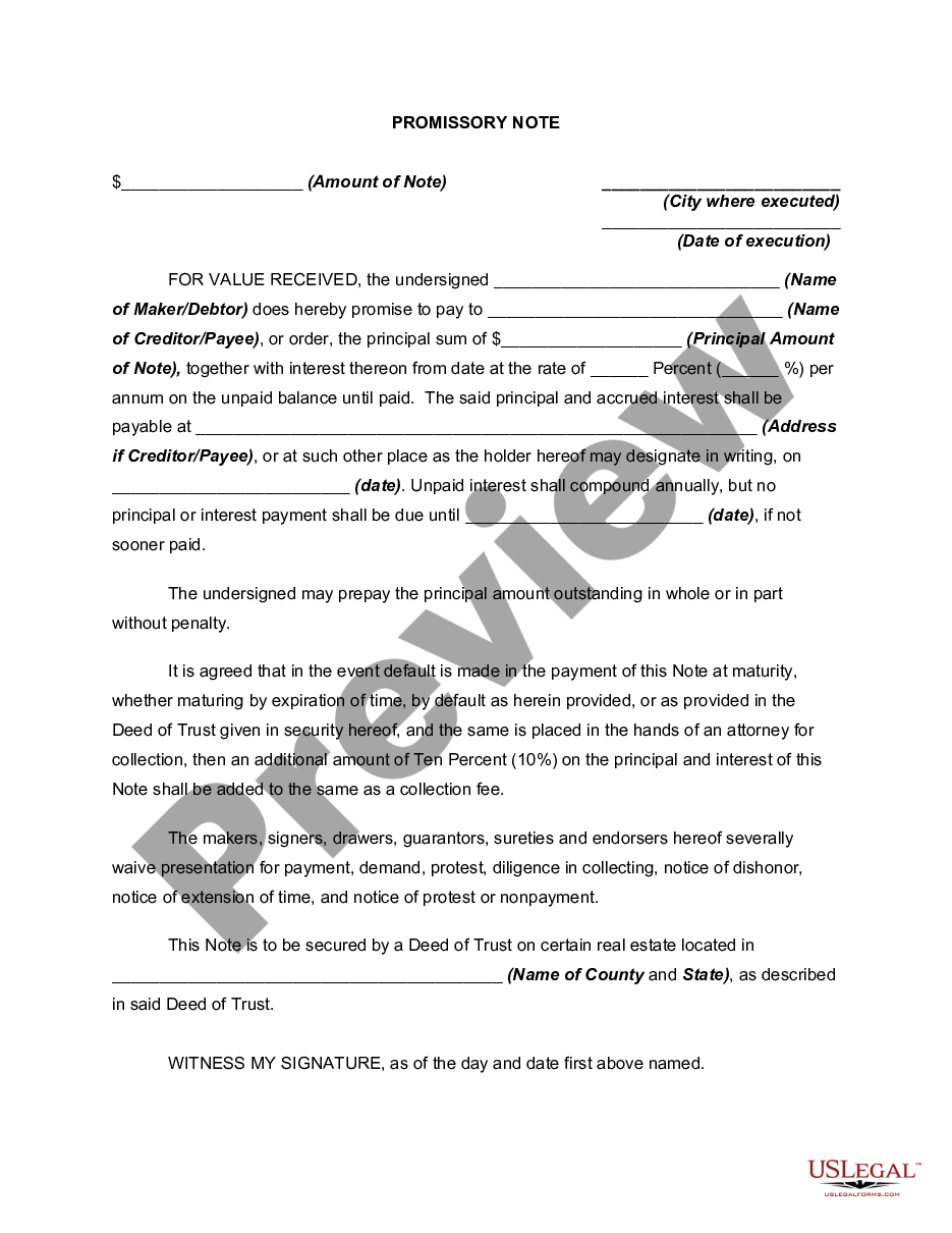 Promissory Note Form With California Promissory Note Template