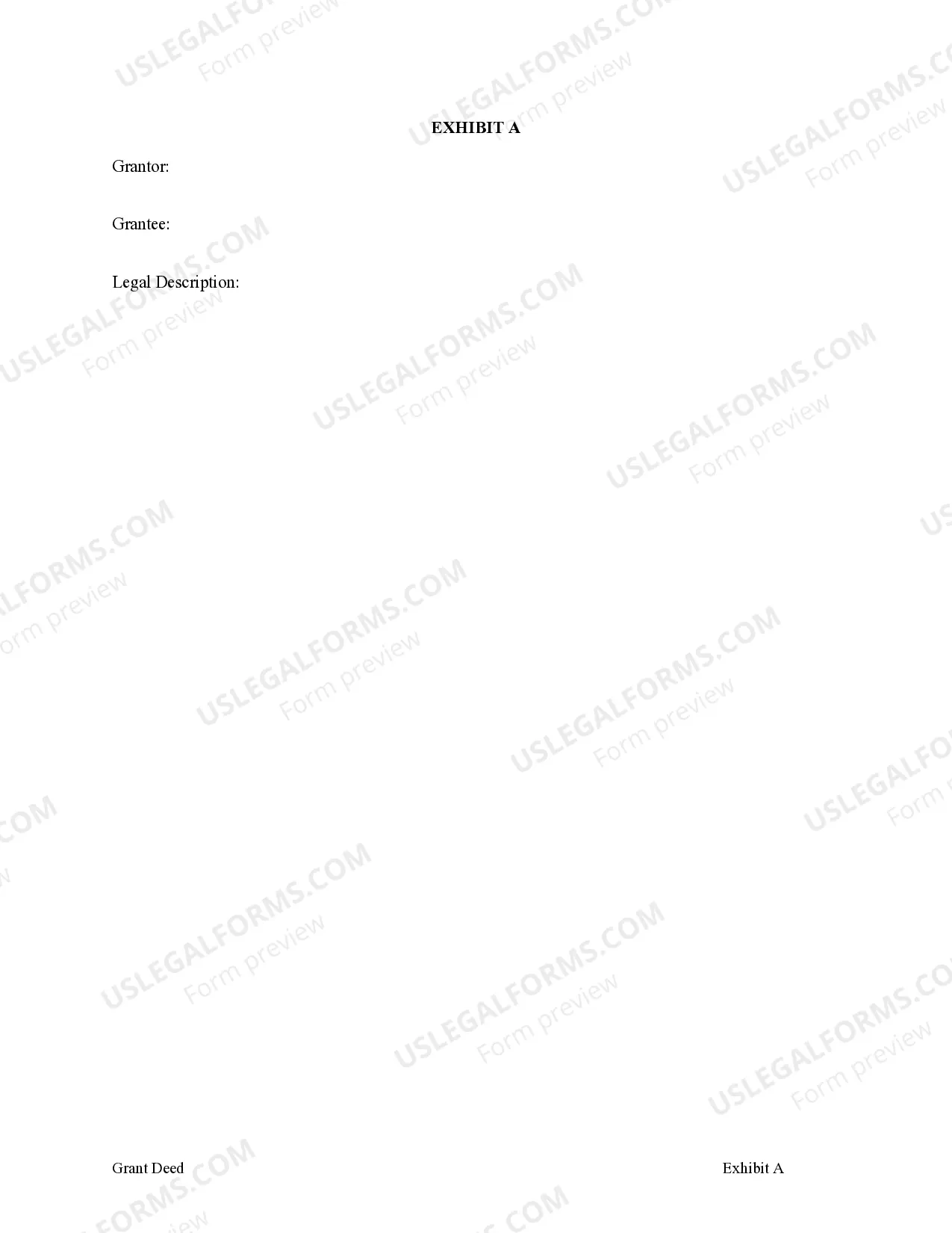 Preview Grant Deed from Husband and Wife to an Individual