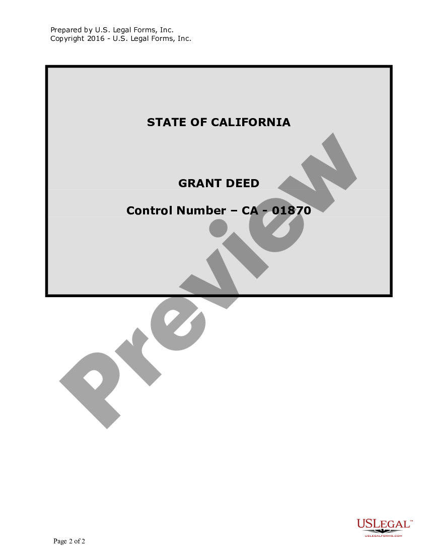 California Grant Deed Form 2020 Us Legal Forms 