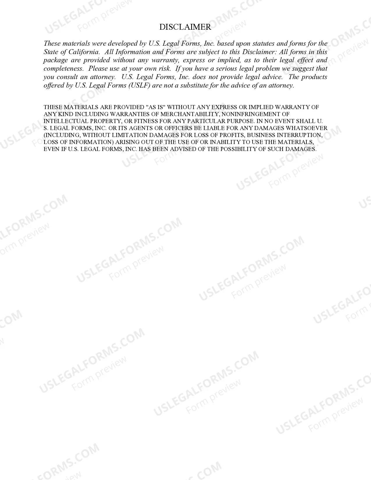 Preview Interspousal Grant Deed from Individual