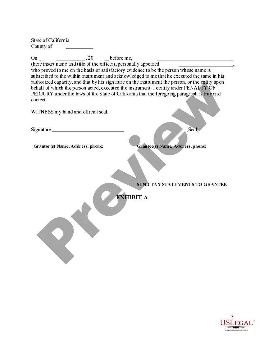 Preview Grant Deed from Individual to Individual