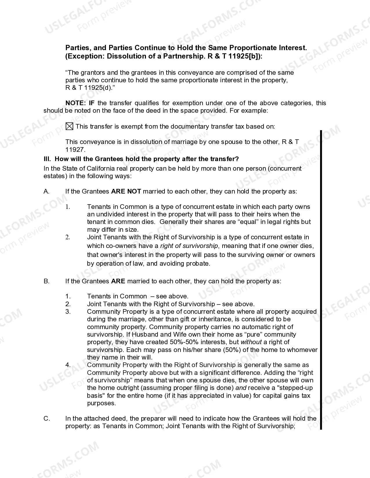 Preview Enhanced Life Estate or Lady Bird Quitclaim Deed from Individual to Two Individuals or Husband and Wife