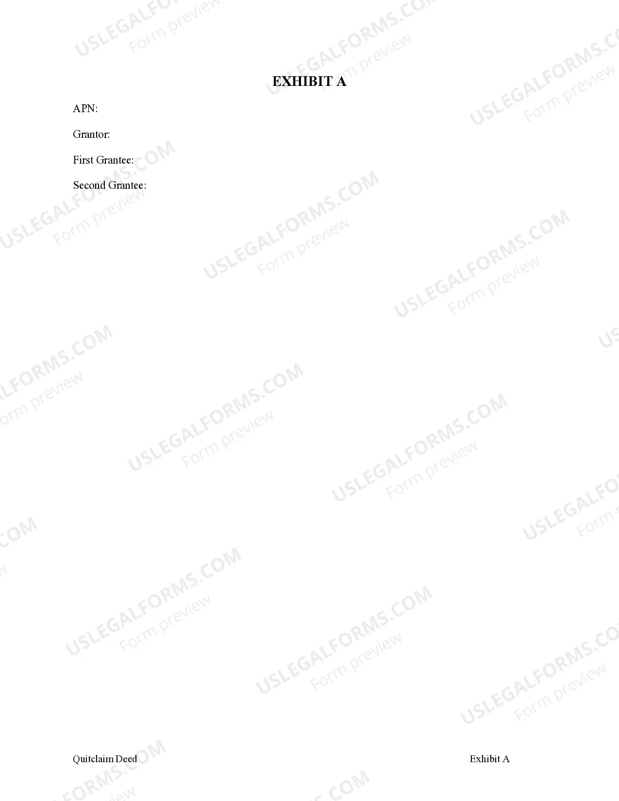 Preview Enhanced Life Estate or Lady Bird Quitclaim Deed from Individual to Two Individuals or Husband and Wife