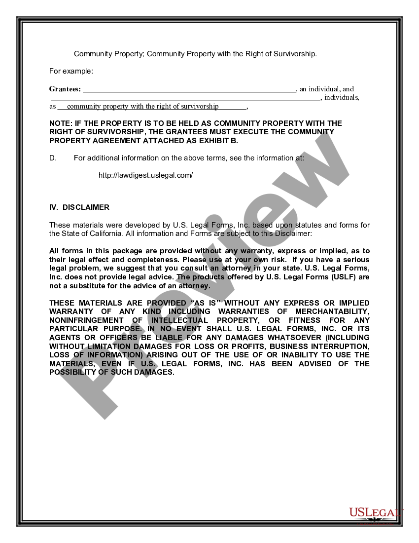 Lady Bird Deed Form | US Legal Forms