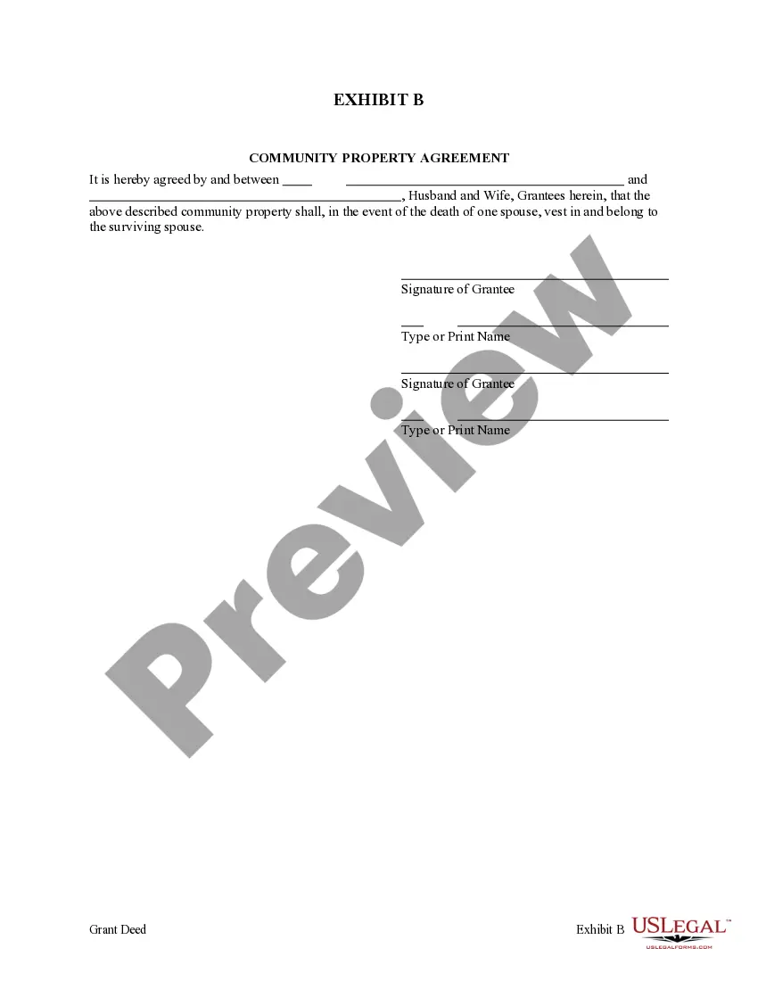 Preview Enhanced Life Estate or Lady Bird Grant Deed from Individual to Two Individuals or Husband and Wife