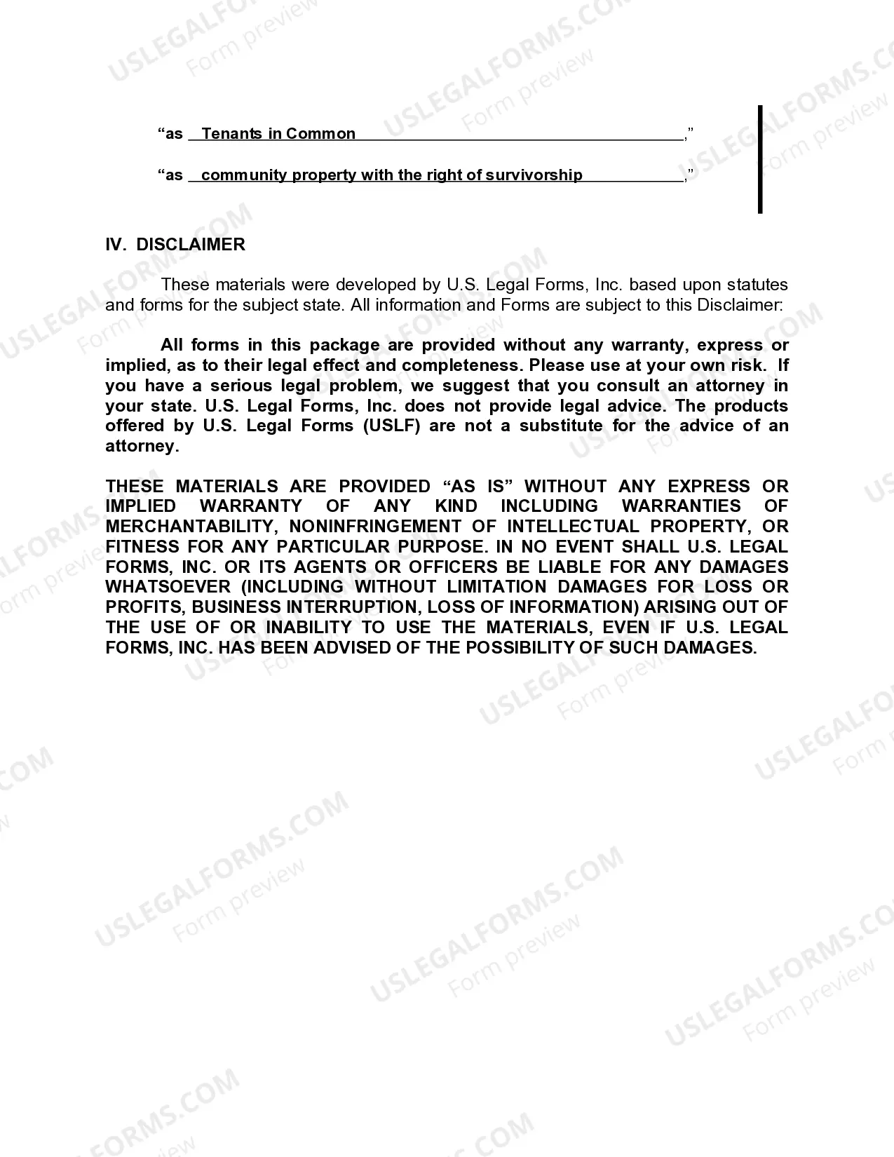 Preview Quitclaim Deed - Trust to Four Individuals