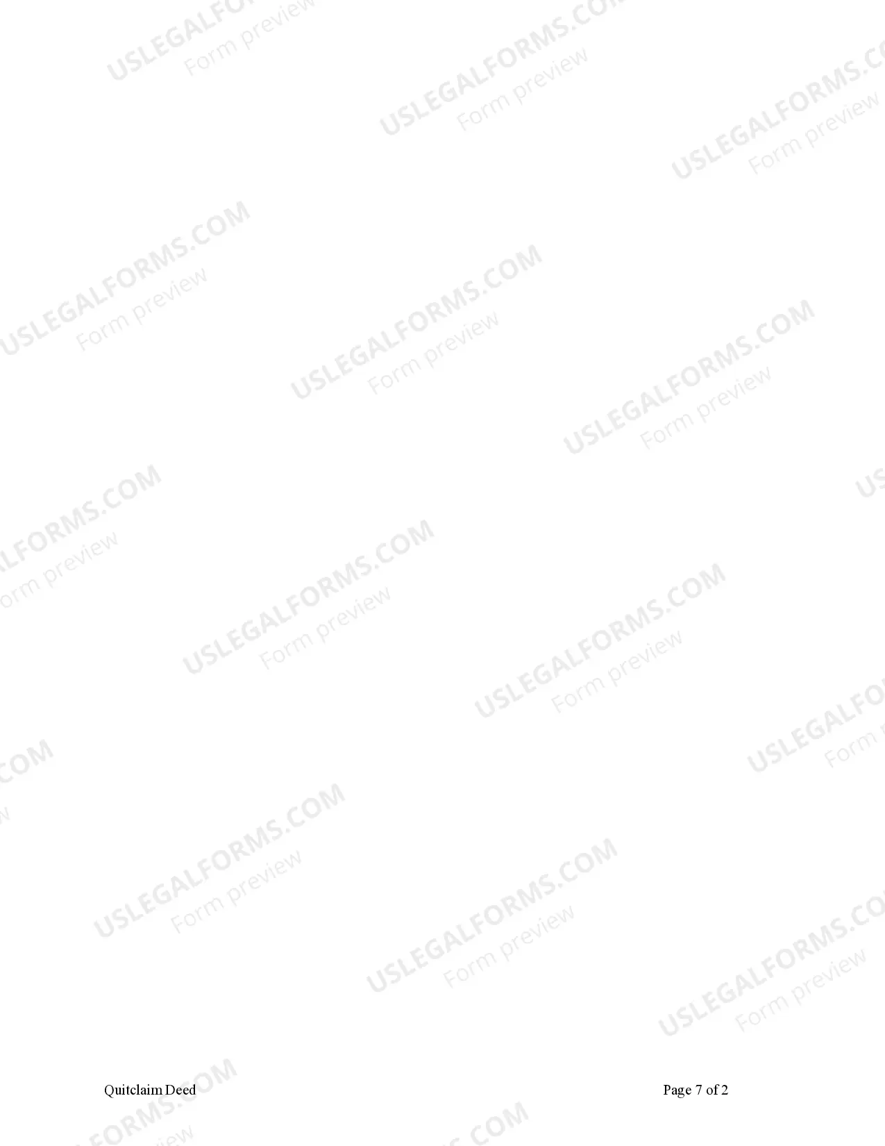 Preview Quitclaim Deed - Husband and Wife to Trust