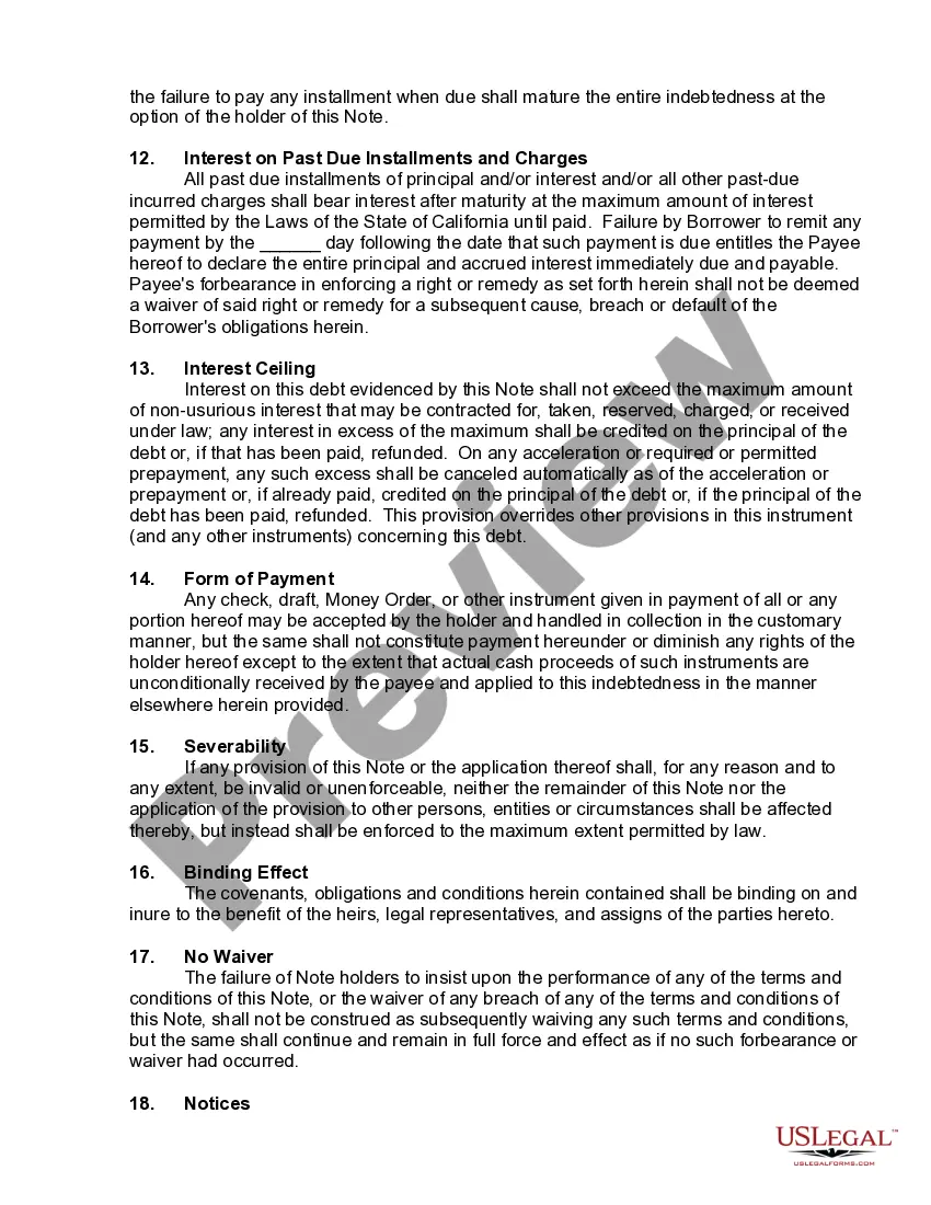 Preview Amended and Restated Promissory Note