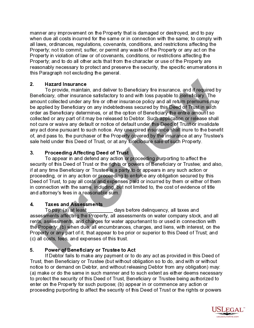 Preview Amended and Restated Deed of Trust Securing a Debt between Individuals