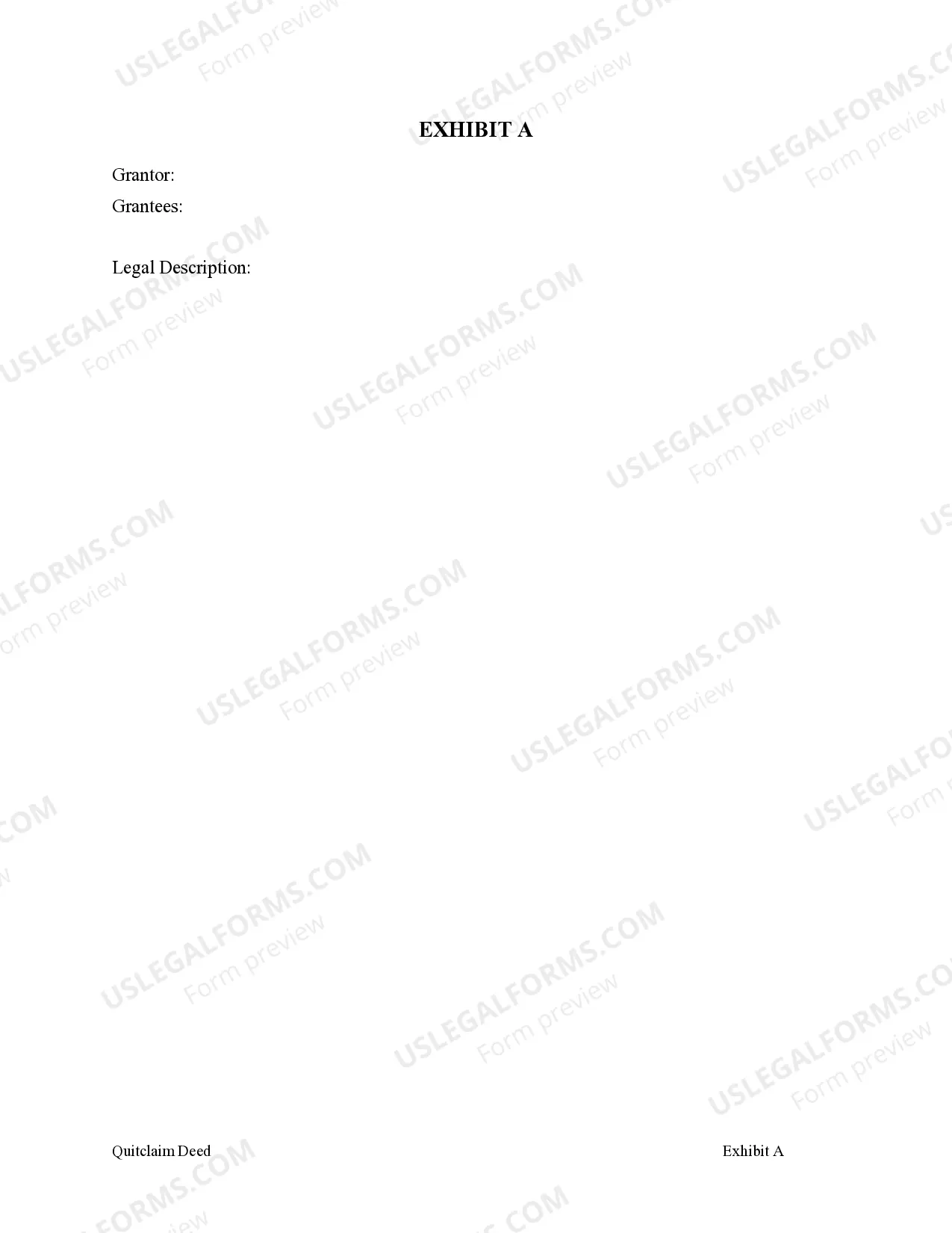 Preview Quitclaim Deed - Trust to Two Individuals