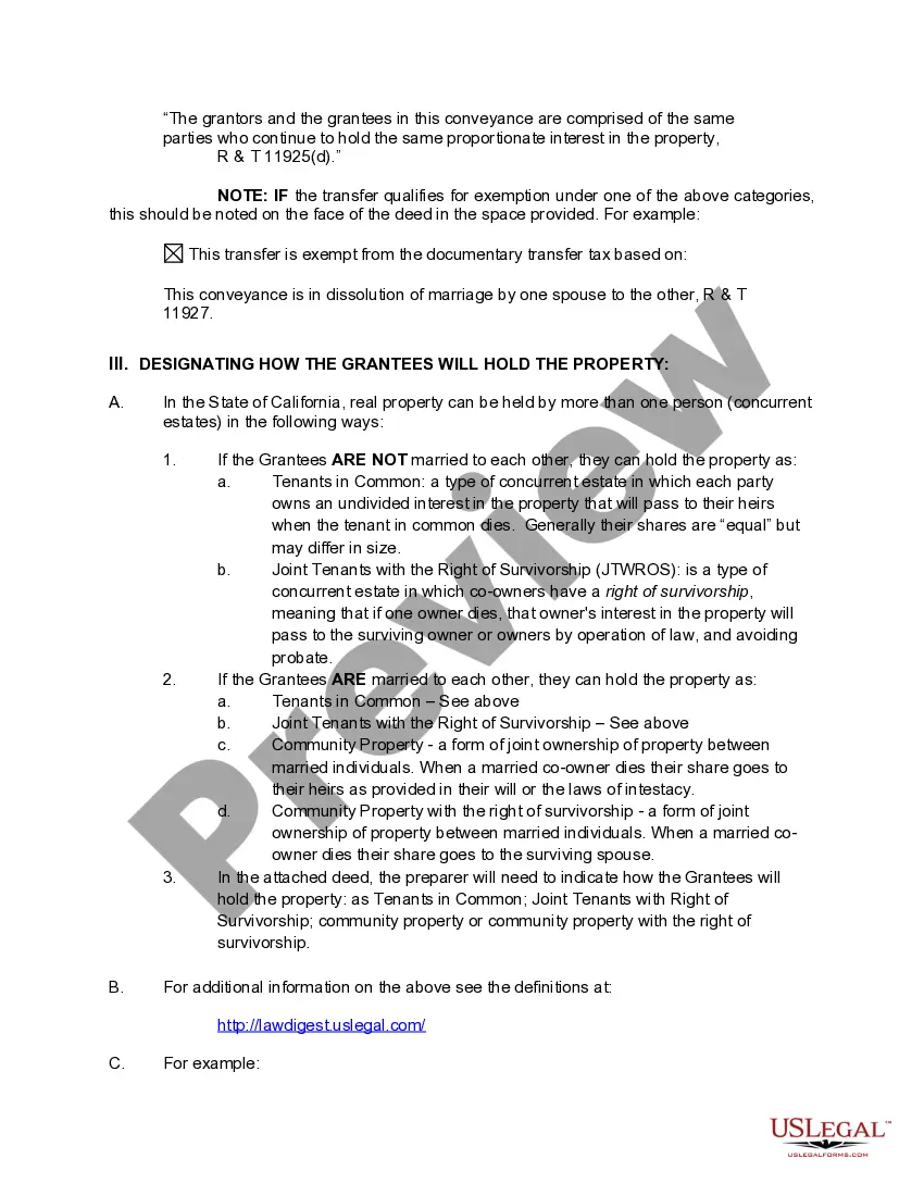 Preview Quitclaim Deed - Husband and Wife to Two Individuals