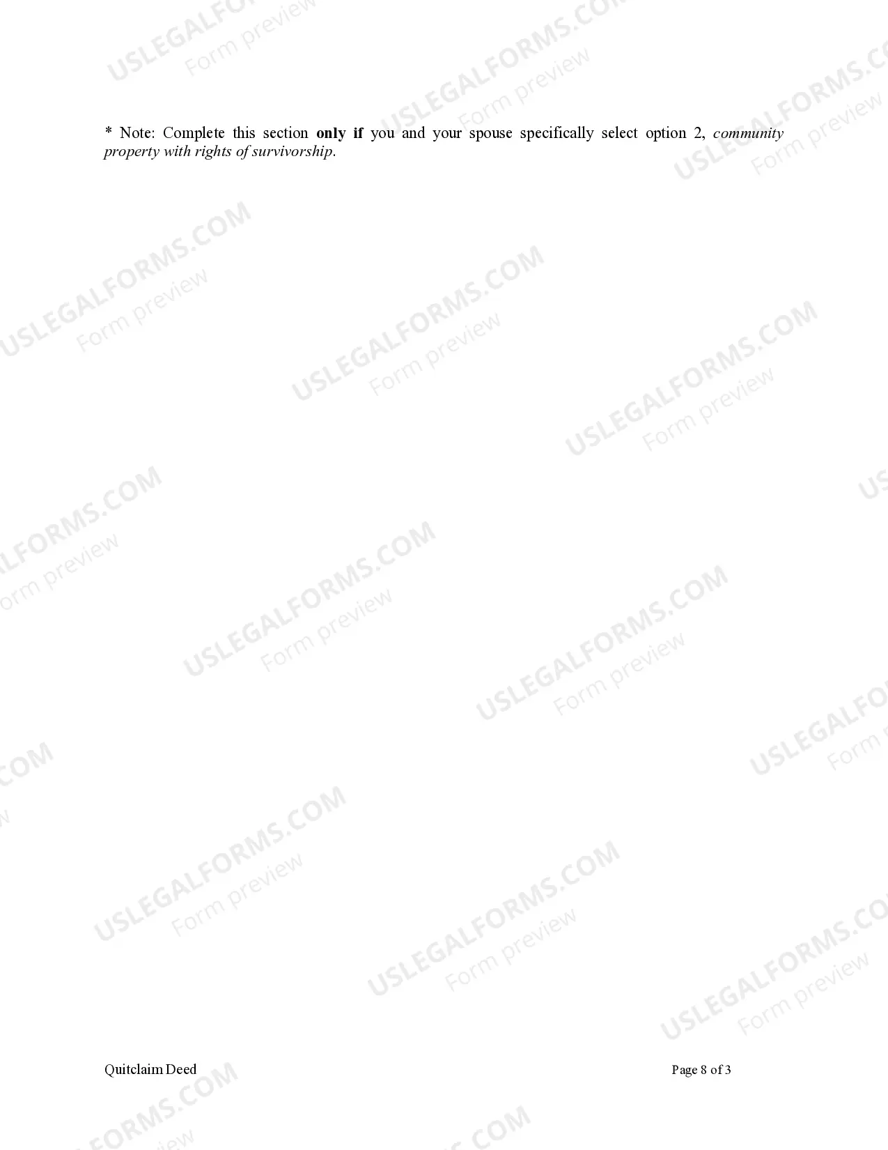 Preview Quitclaim Deed by Two Individuals to Husband and Wife