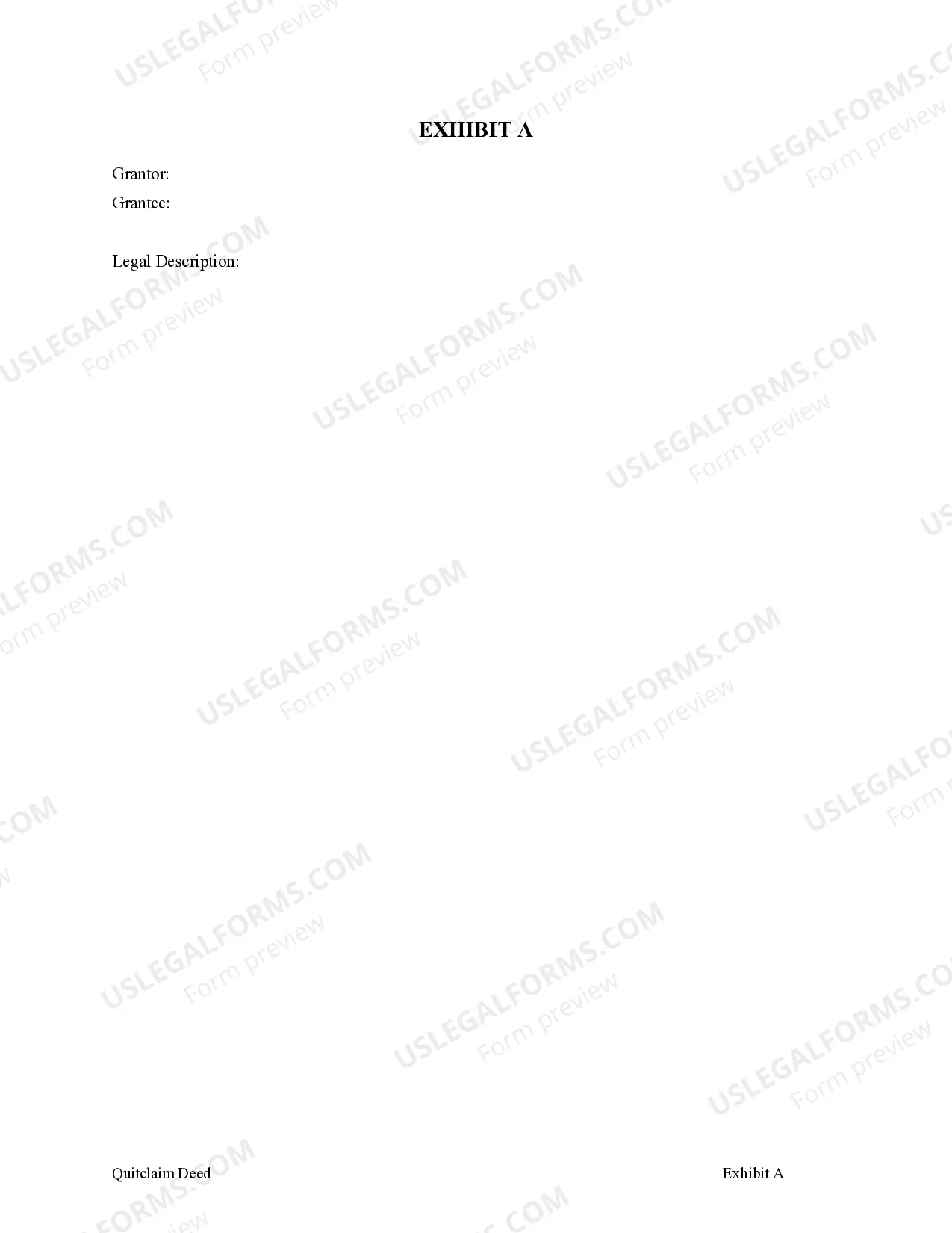 Preview Quitclaim Deed - Trust to Husband and Wife