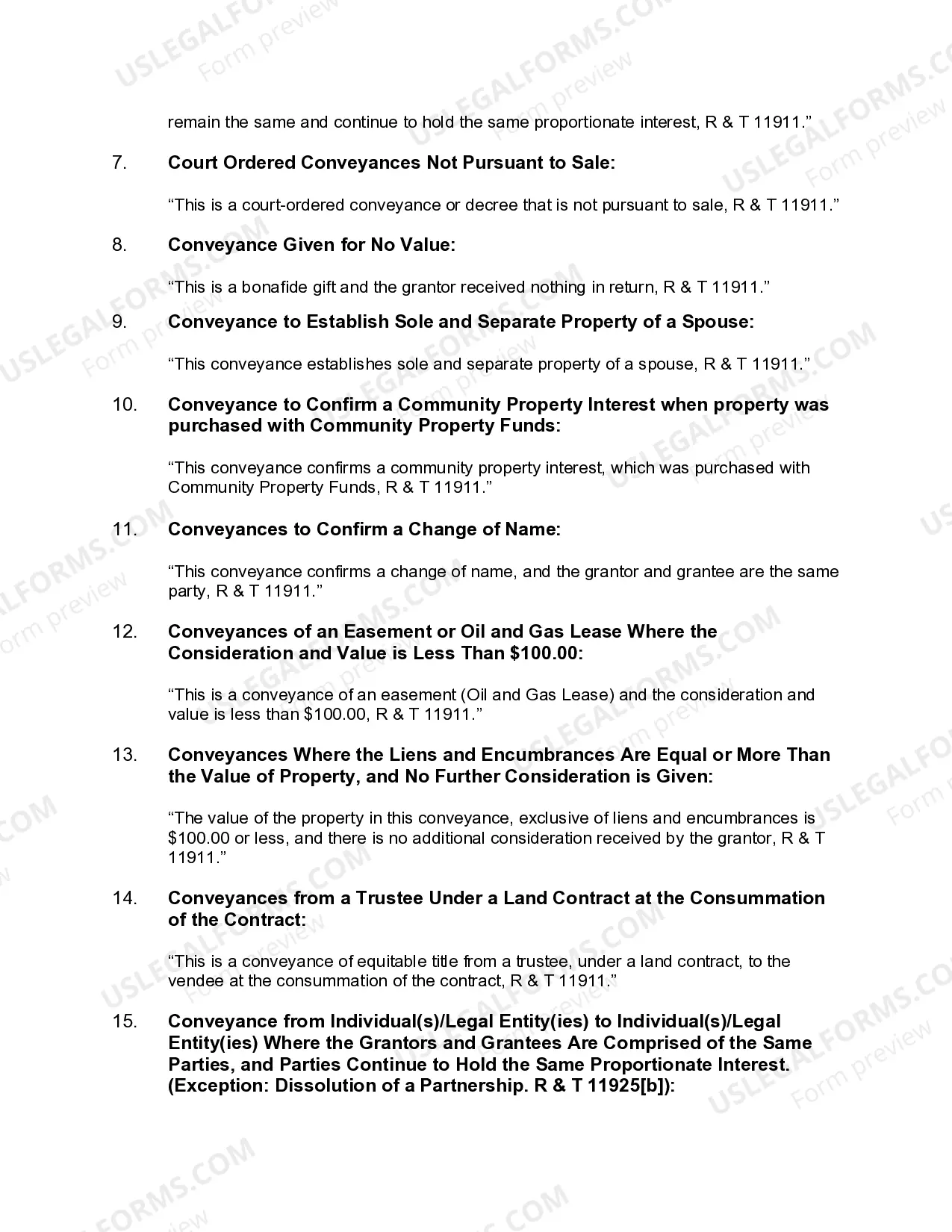 Preview Quitclaim Deed - Four Individuals to Three Individuals