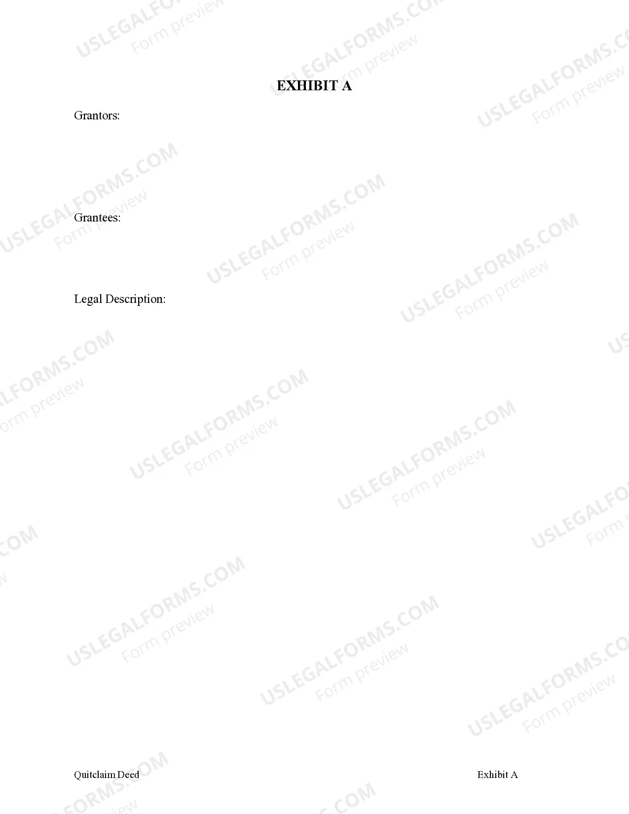 Preview Quitclaim Deed From Two Married Couples to One Married Couple and One Individual