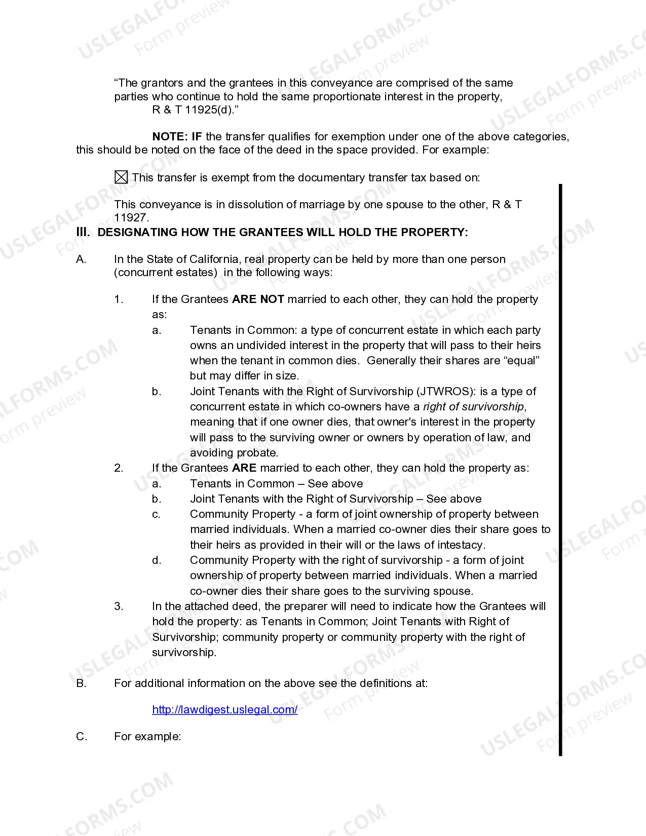 Preview Quitclaim Deed - Three Individuals to Two Individuals