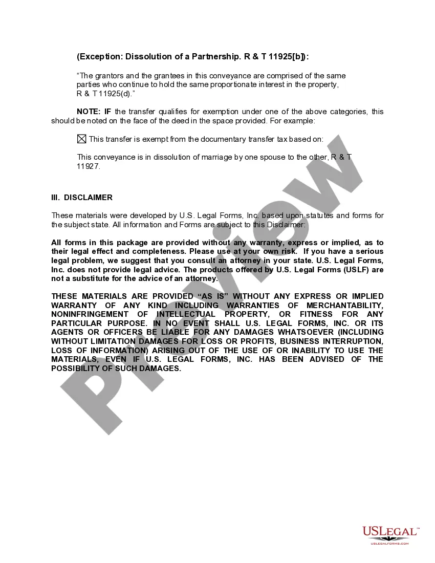 Preview Grant Deed from two individuals as Grantors to two individuals as Grantees