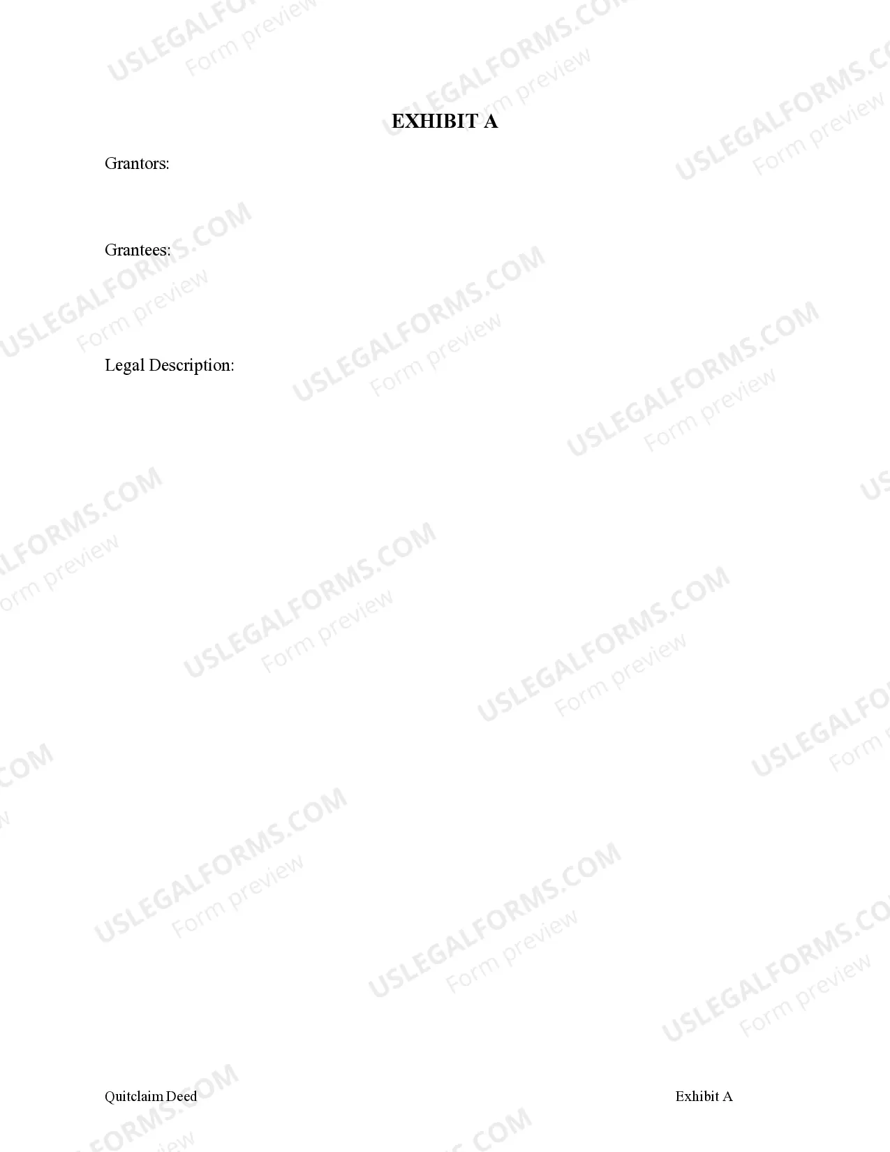Preview Quitclaim Deed - Husband and Wife to Three Individuals