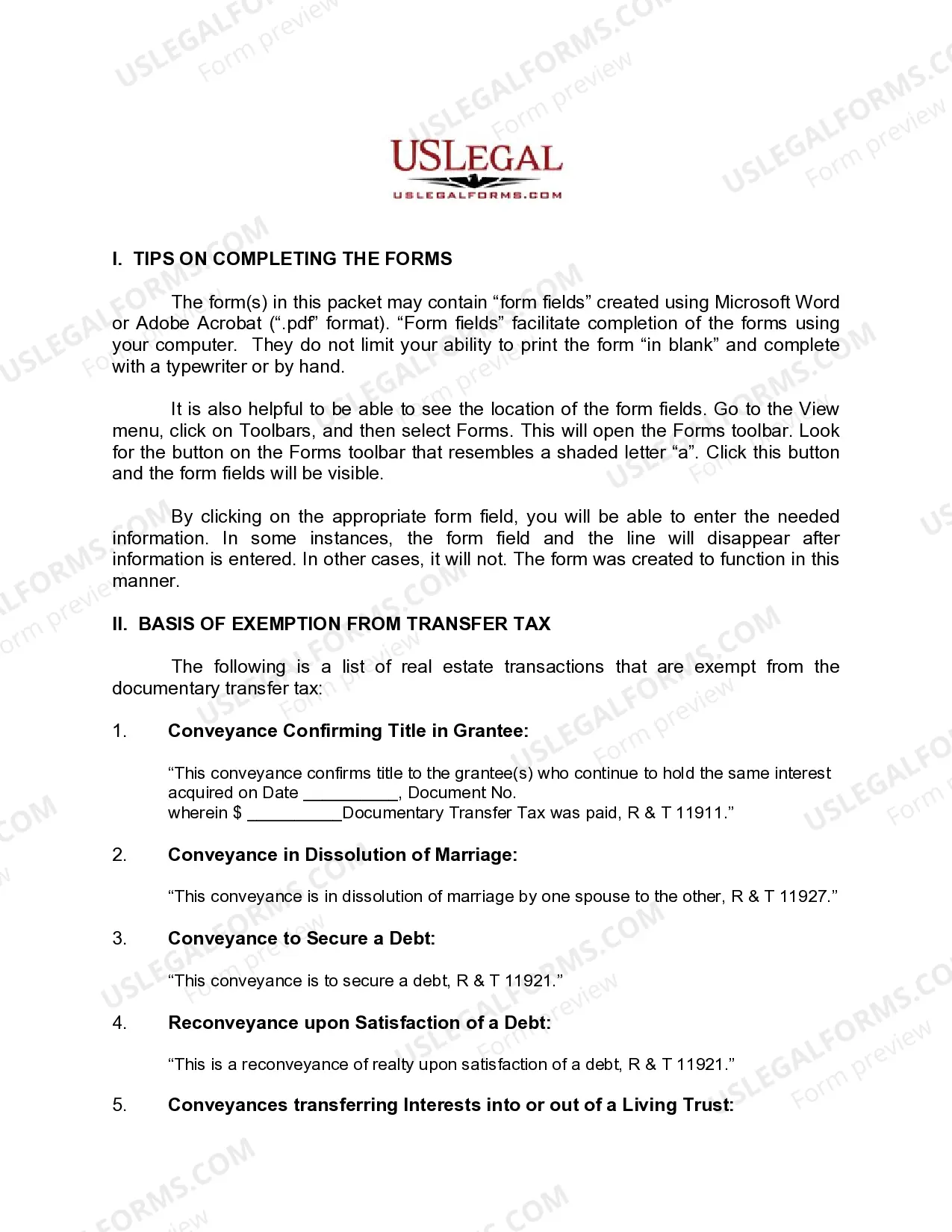 Preview Grant Deed for Mineral Rights - Individual to Husband and Wife