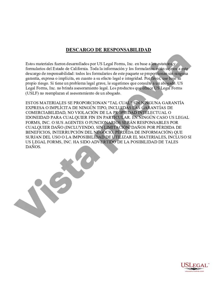 Preview Renuncia y descargo de responsabilidad de California de la propiedad del contrato de seguro de vida o anualidad