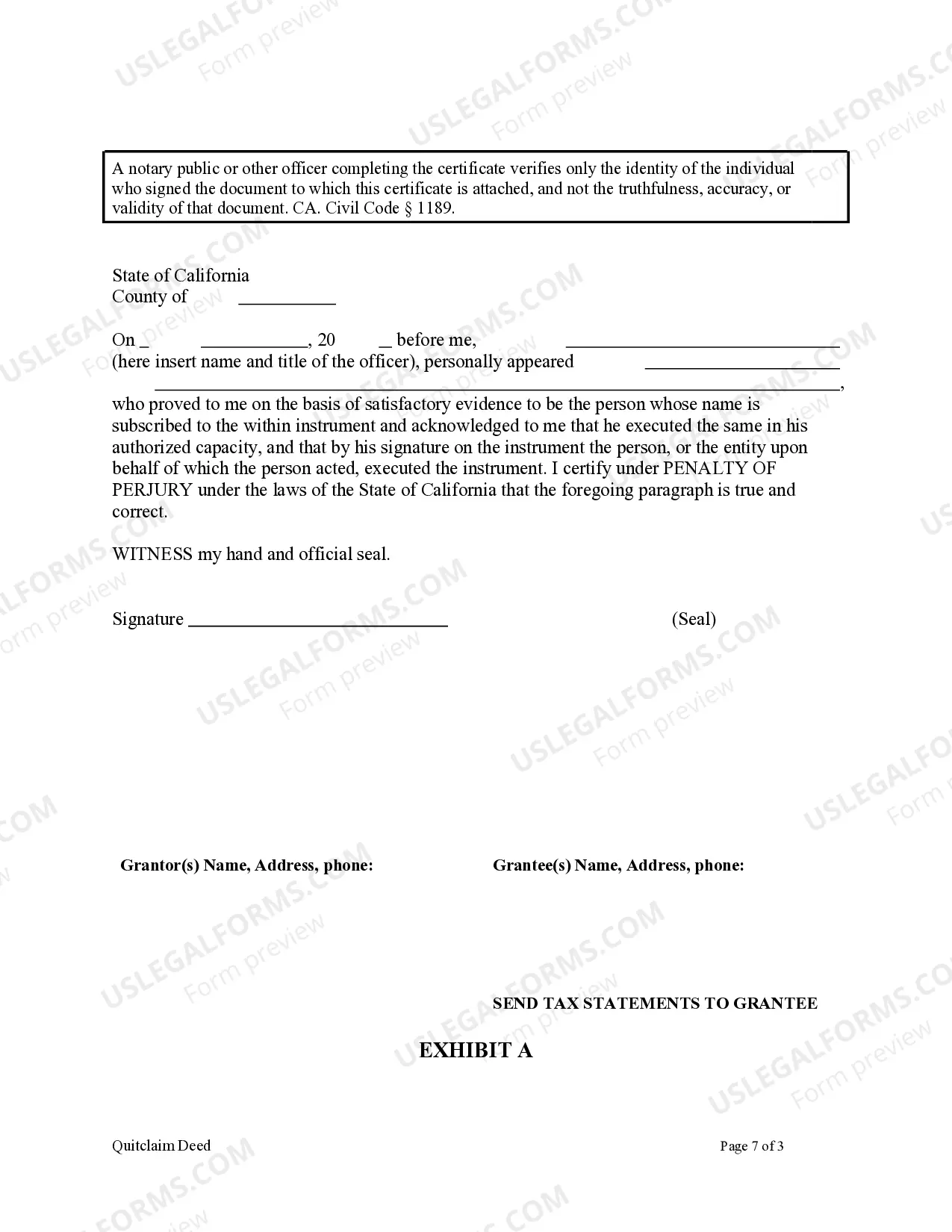 Preview Quitclaim Deed by Two Individuals to LLC