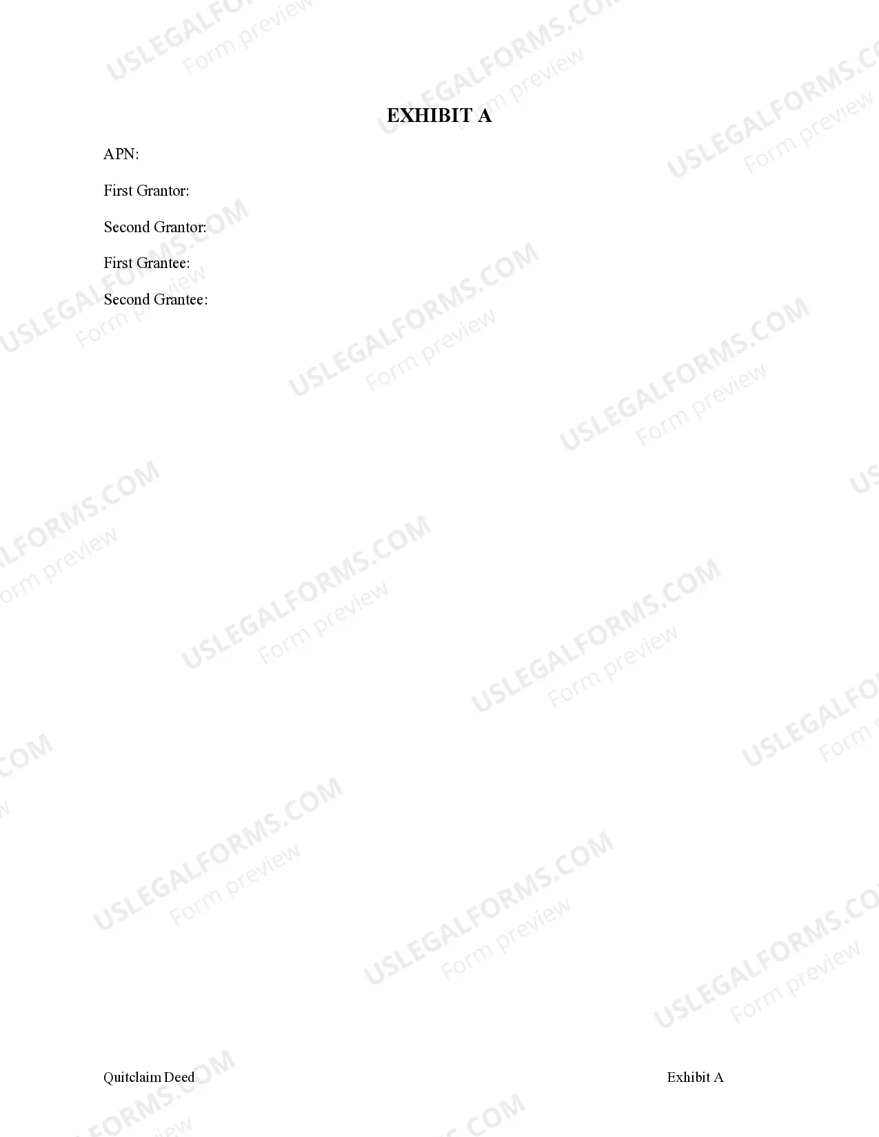 Preview Enhanced Life Estate or Lady Bird Quitclaim Deed from Two Individuals, or Husband and Wife, to Two Individuals, or Husband and Wife