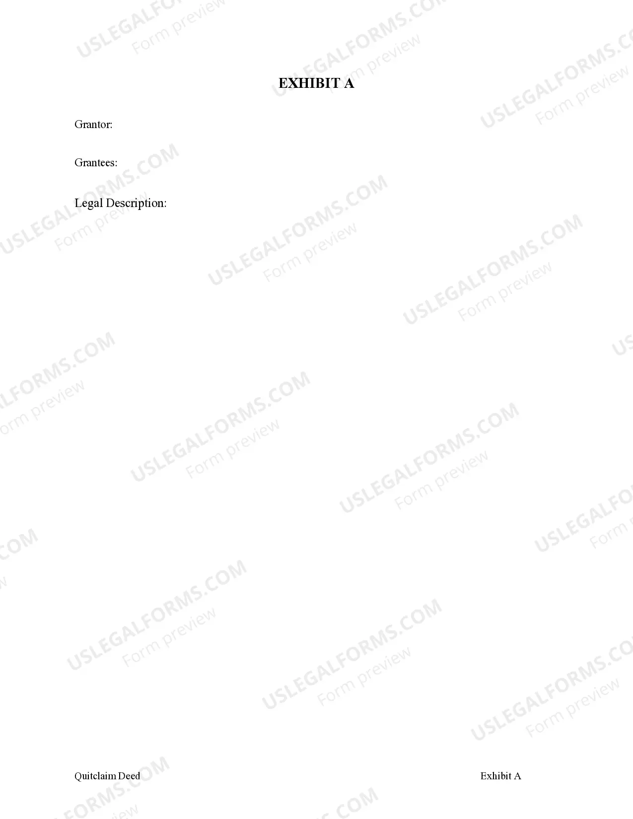 Preview Quitclaim Deed from a Limited Liability Company to a Husband and Wife