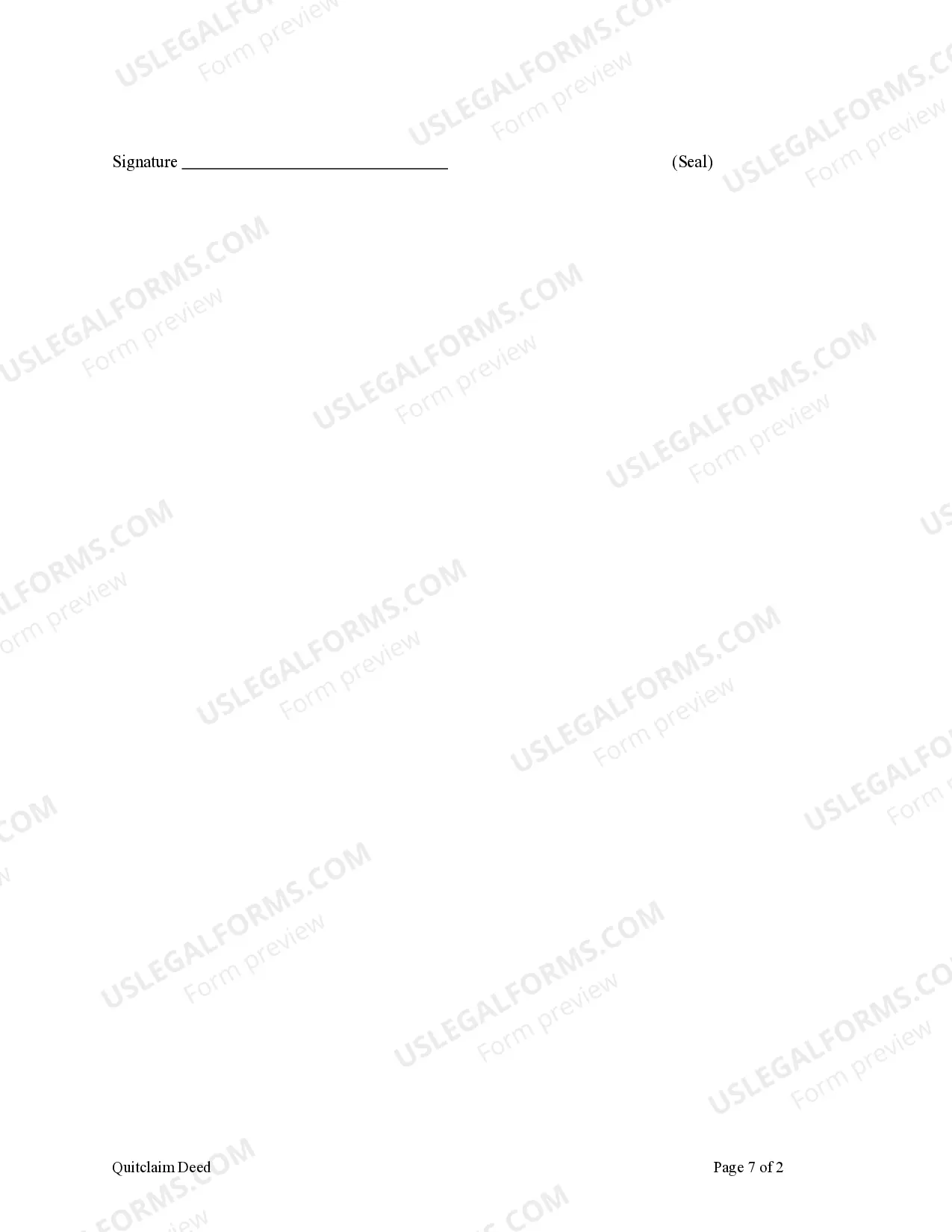 Preview Quitclaim Deed for a Time Share - Two Individuals, or Husband and Wife, to One Individual