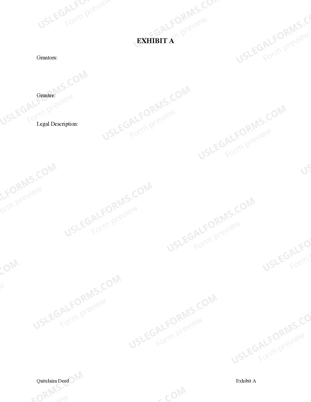 Preview Quitclaim Deed for a Time Share - Two Individuals, or Husband and Wife, to One Individual