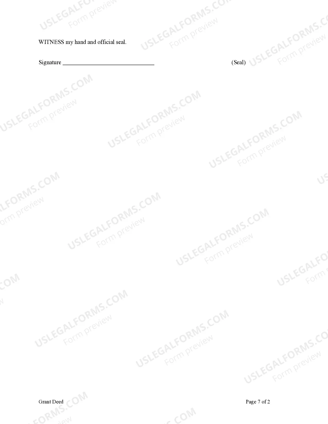 Preview Grant Deed from Two Trusts to Three Trusts.