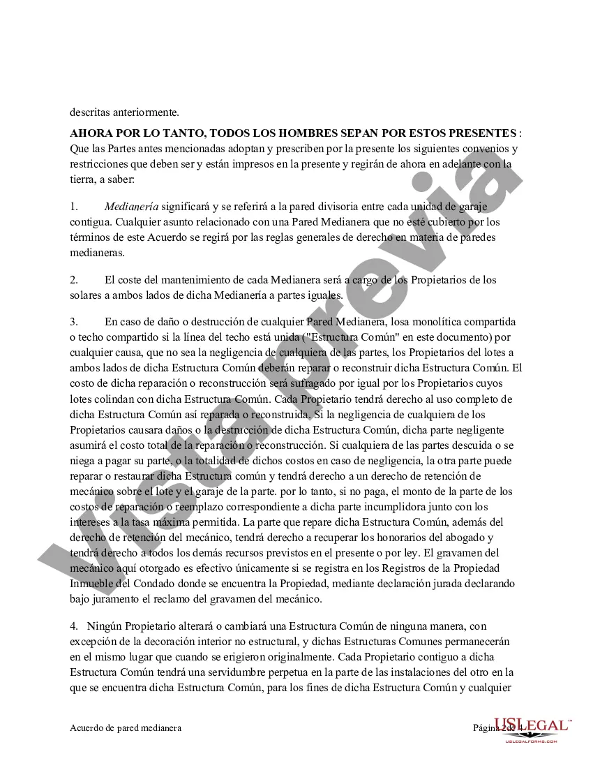 Preview Acuerdo de pared medianera