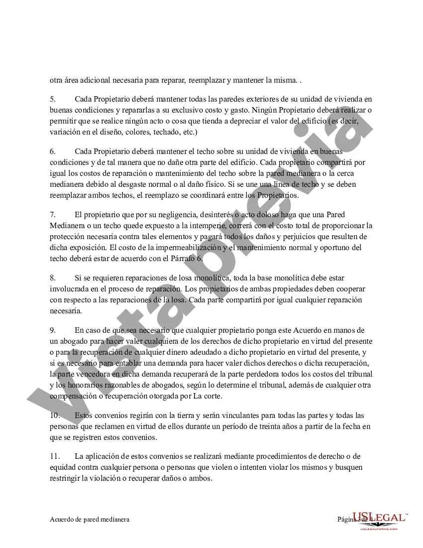 Preview Acuerdo de pared medianera