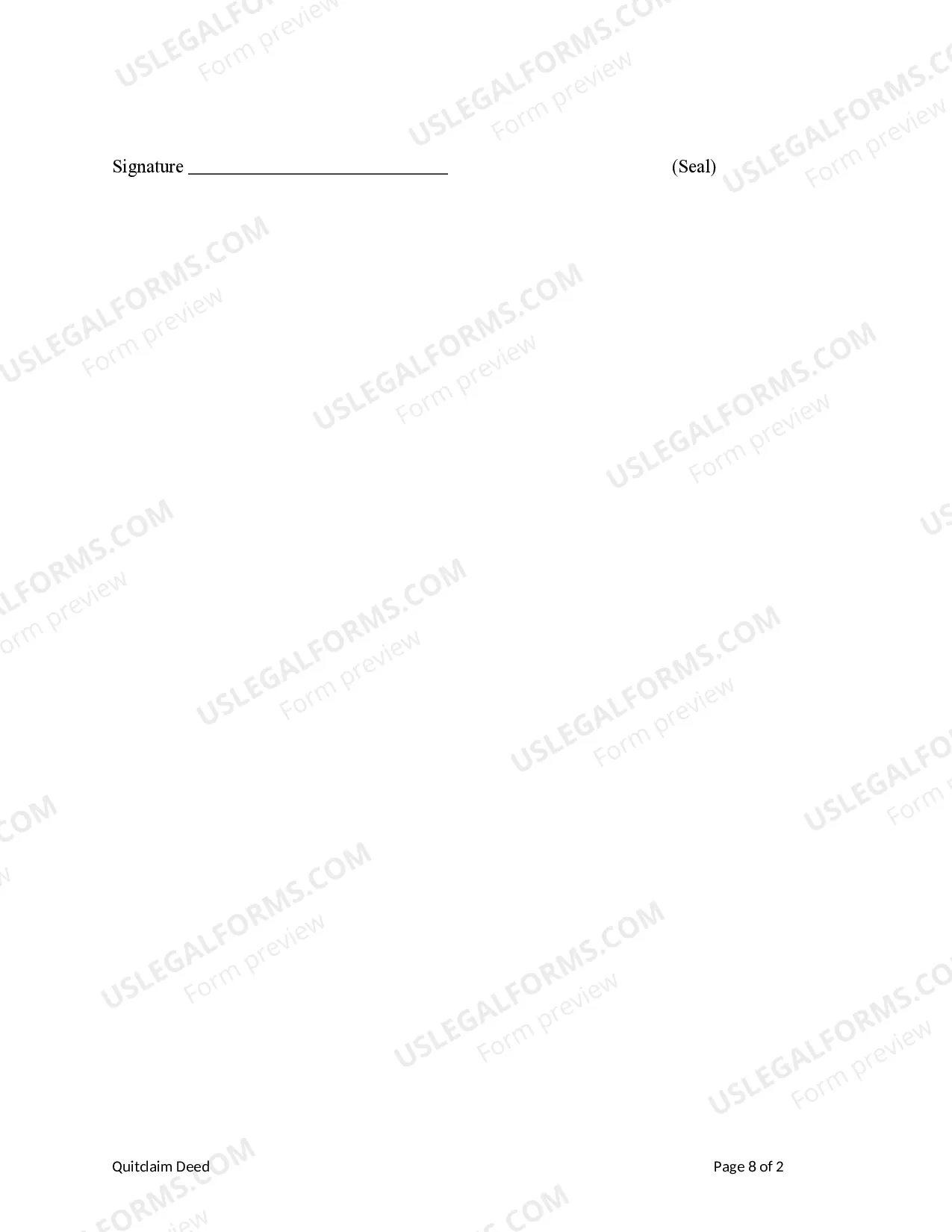 Preview Quitclaim Deed - Trust to Three Individuals