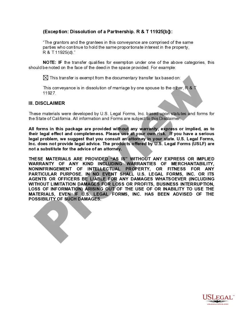 Preview Quitclaim Deed from a Limited Liability Company to a Trust