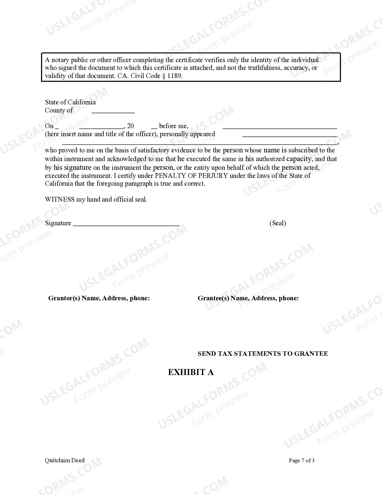 Preview Quitclaim Deed by Two Individuals to Corporation