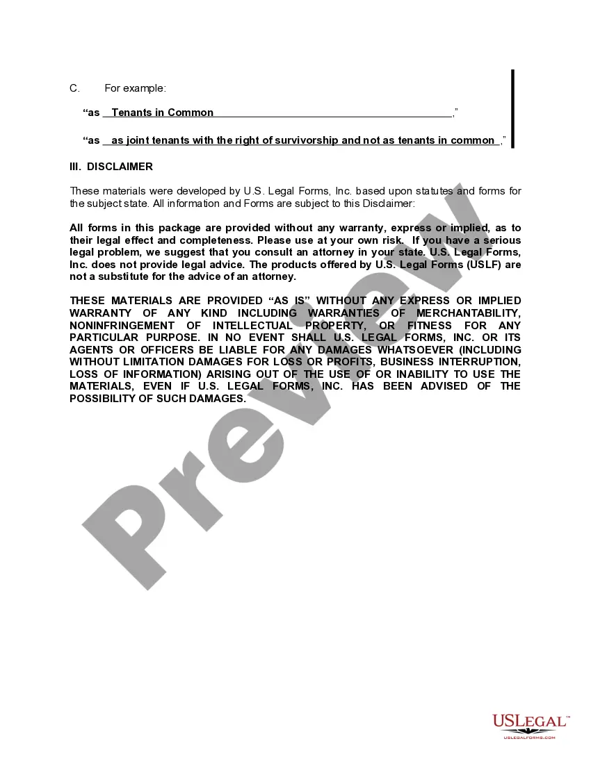 Preview Quitclaim Deed from an Individual to Two Individuals