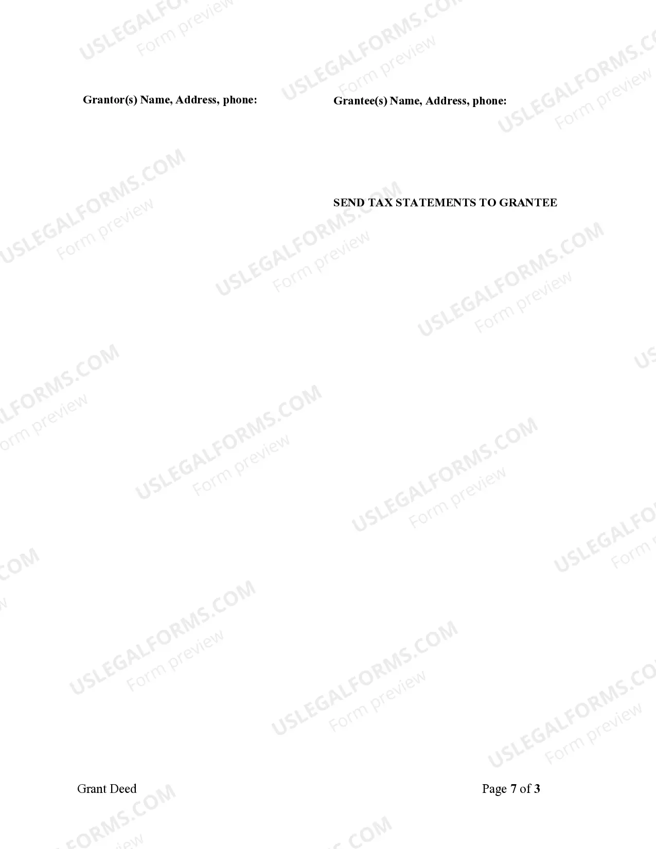 Preview Grant Deed from Individual to Corporation