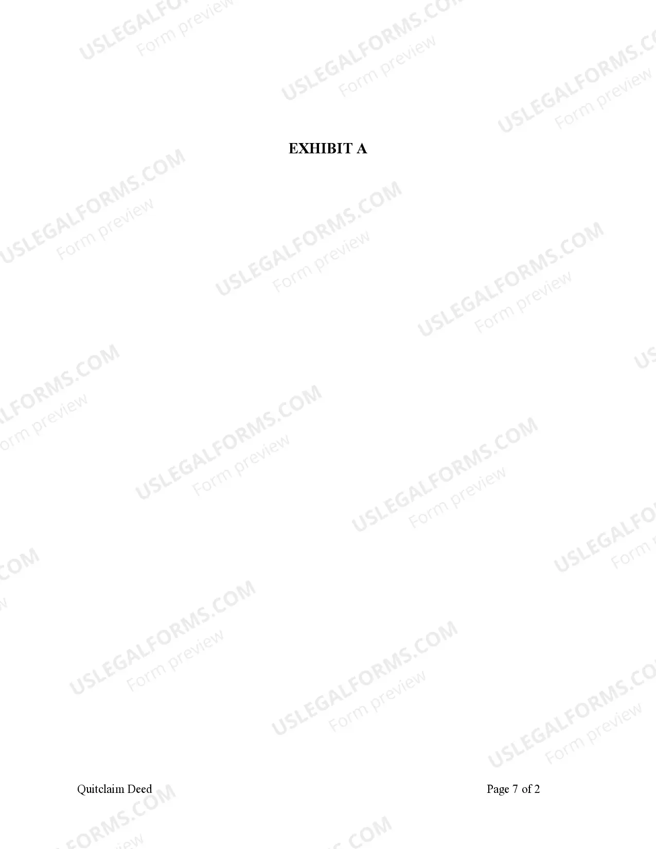 Preview Quitclaim Deed from Individual to LLC