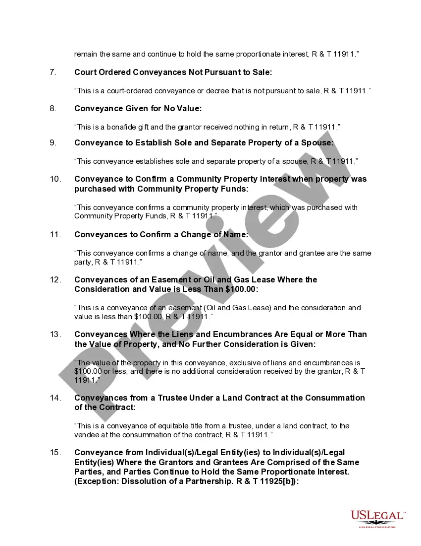 Preview Grant Deed from Individual to LLC