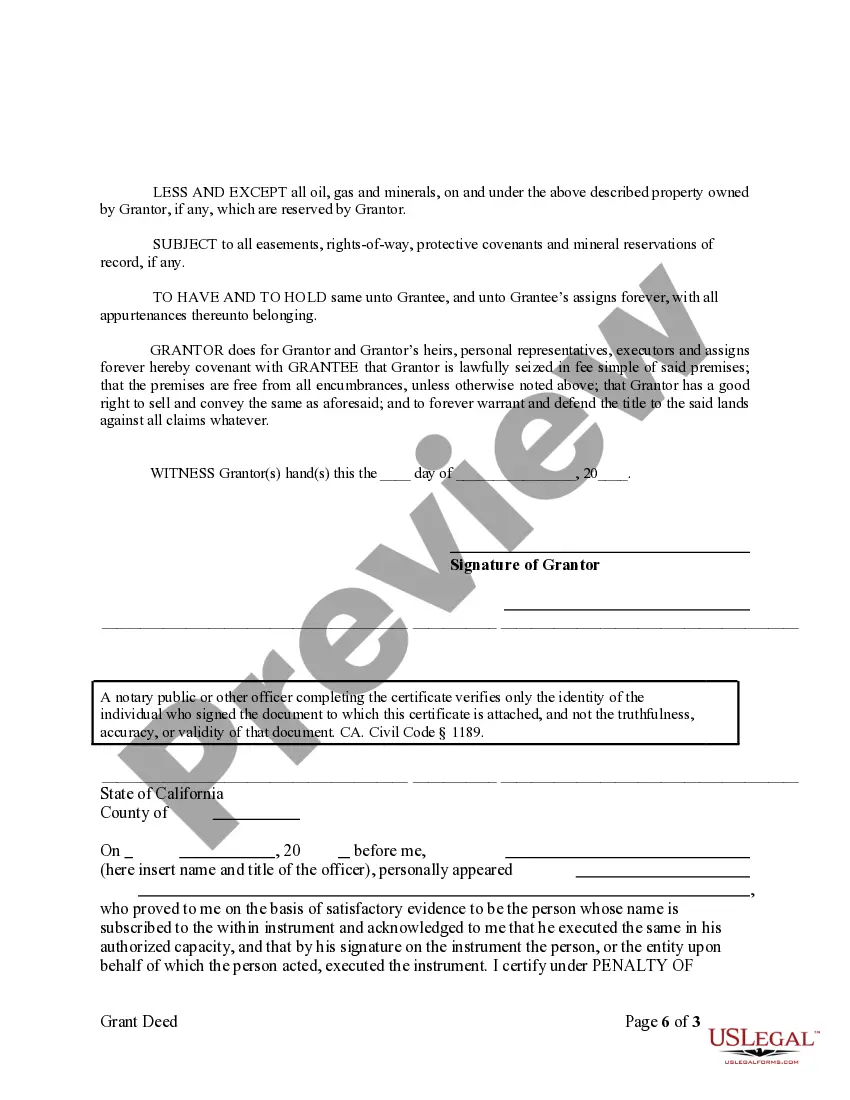 Preview Grant Deed from Individual to LLC