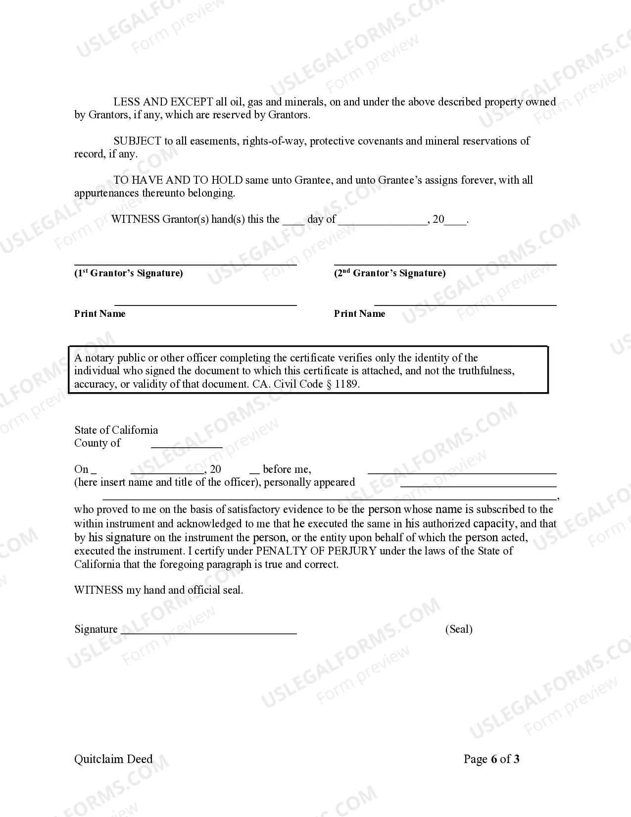 Preview Quitclaim Deed from Husband and Wife to Corporation