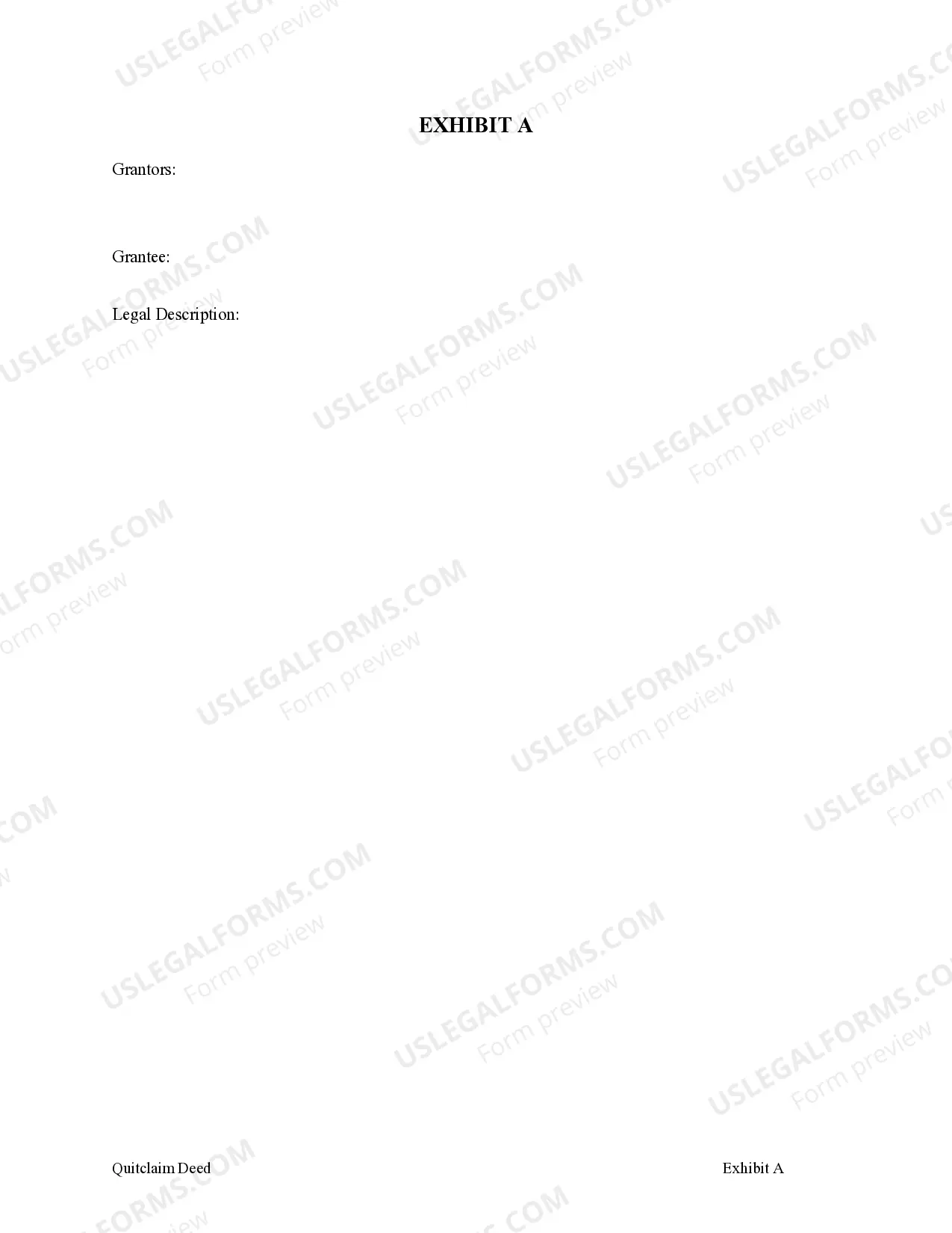 Preview Quitclaim Deed from Husband and Wife to Corporation