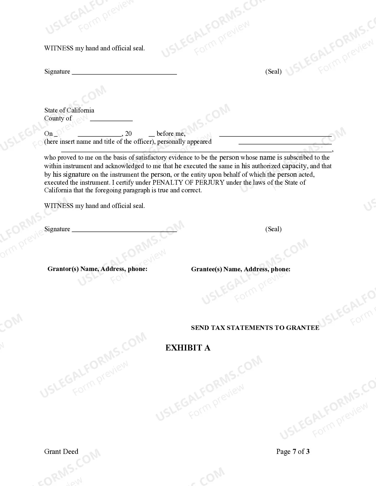 Preview Grant Deed from Husband and Wife to LLC