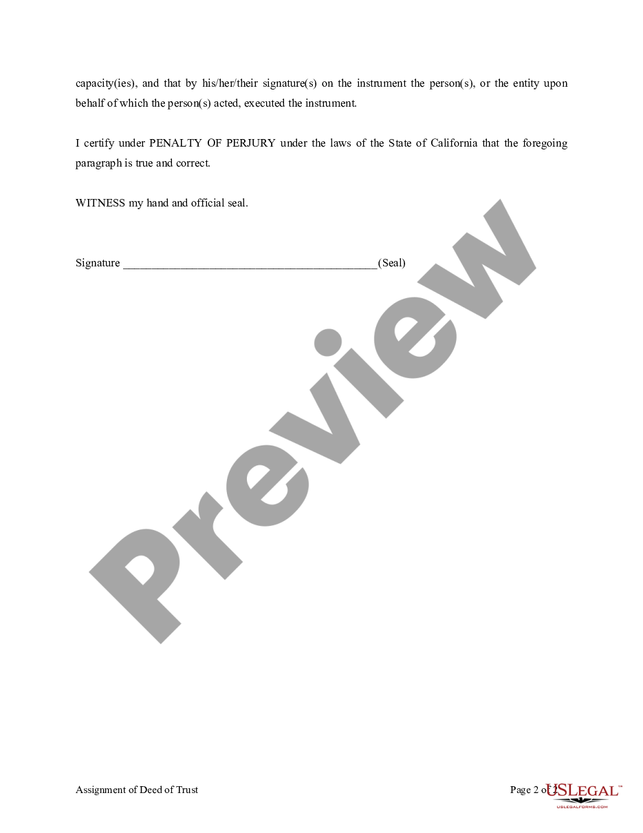 page 6 Assignment of Deed of Trust by Individual Mortgage Holder preview