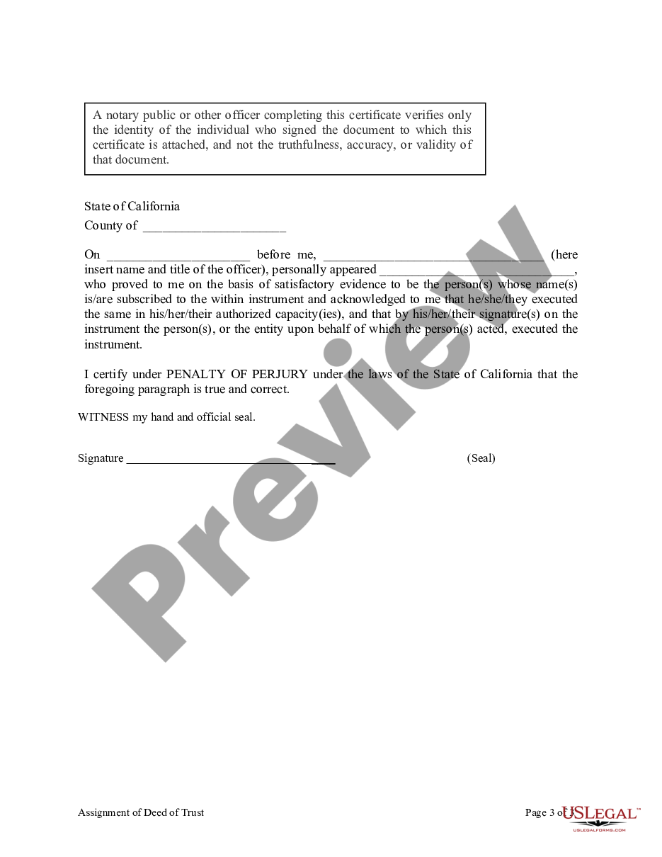 page 6 Assignment of Deed of Trust by Corporate Mortgage Holder preview