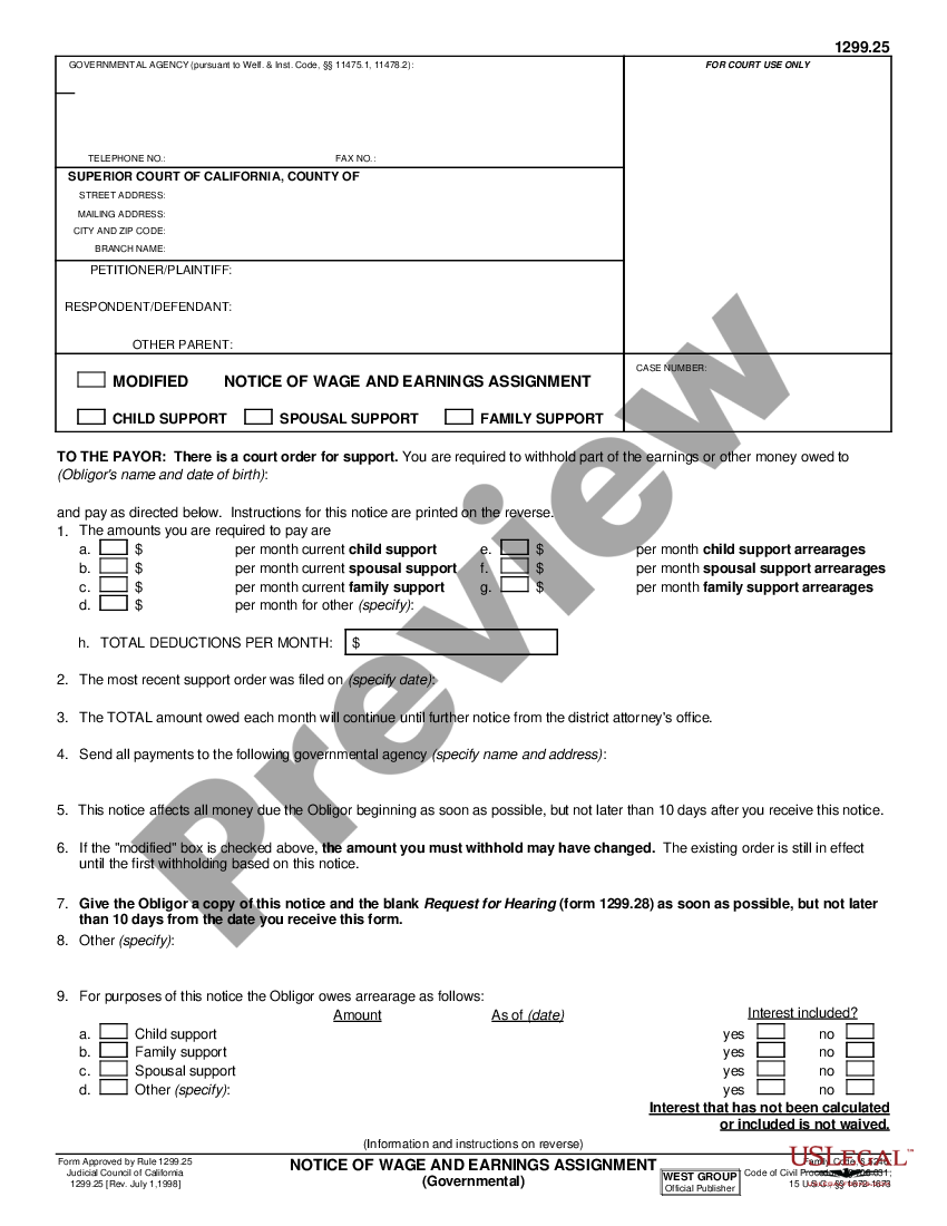 wage assignment california