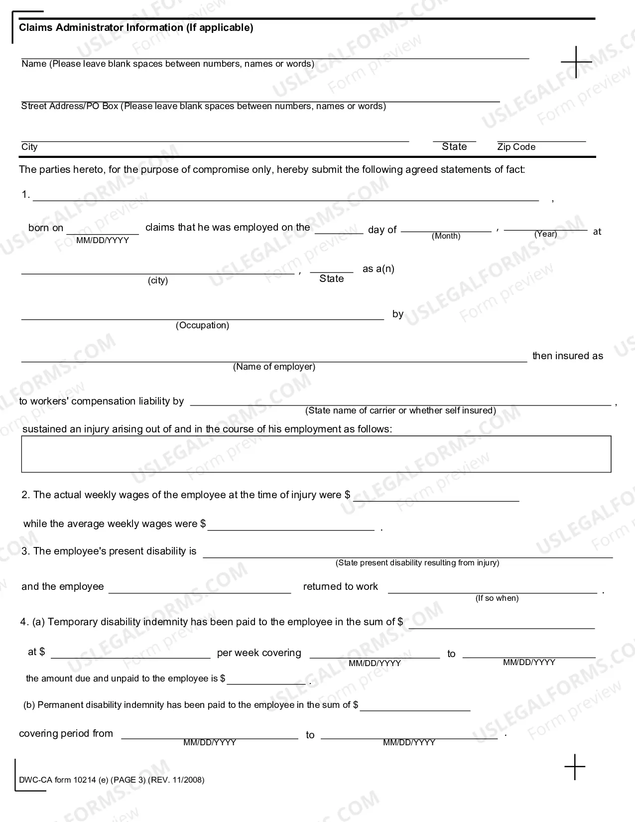 Preview Third Party Compromise and Release for Workers' Compensation