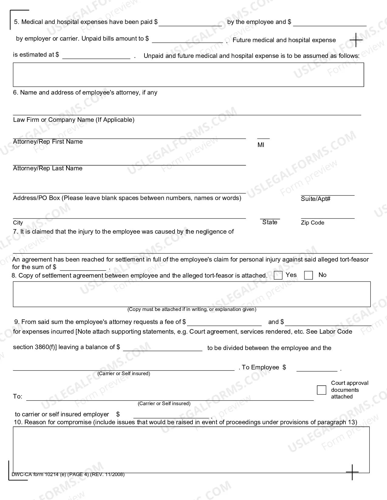 Preview Third Party Compromise and Release for Workers' Compensation
